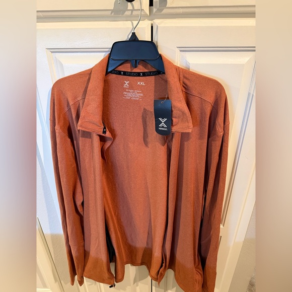 Rust Orange Zip-Up Jacket xxl - Picture 8 of 9
